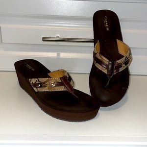 Signature Coach Jaden wedge sandals